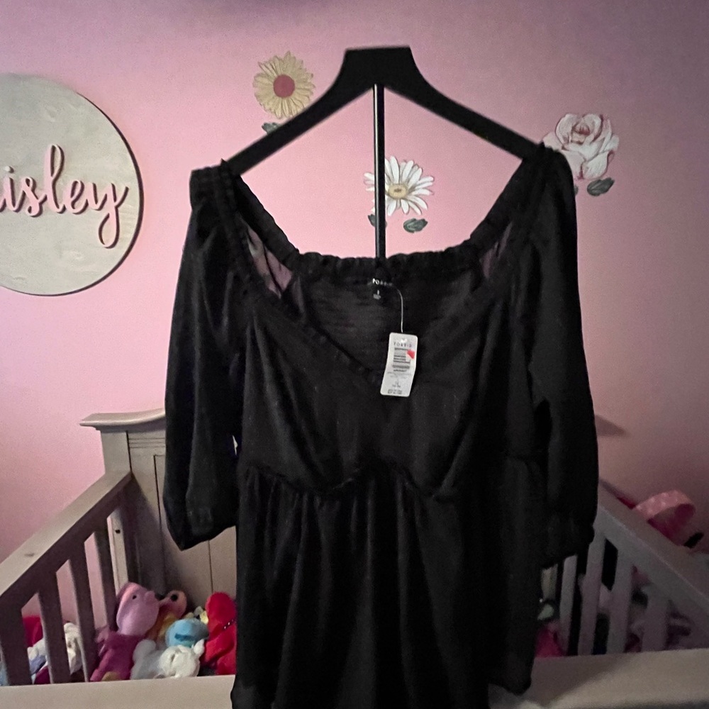 Elegant Black Women's Top